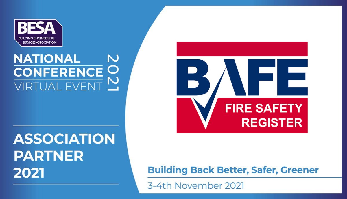 We are excited to have <a href="/BAFEFIRE/">BAFE Fire Safety Register</a> on board as an official Association Partner for the National Conference Virtual Event which will take place on the 3 – 4 November 2021

Register for your free place here, ow.ly/Zd2450FN3cD