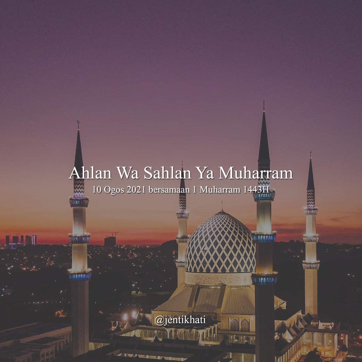 Semoga Allah SWT menjadikan tahun baharu ini sebagai tahun yang dipenuhi dengan kebaikan, dilimpahi dengan rahmat dan keberkatan.

Selamat Tahun Baharu Hijrah 1443.