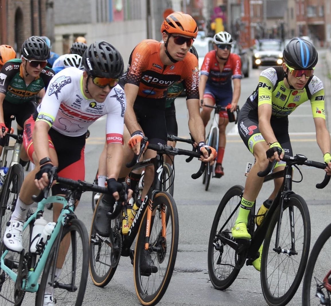 officeguru2022's tweet photo. U23 West Flanders Provincial Champs Belgium . 14th place for @Trav_Barrett #sheshafuelsracing @WhiteIncCoach @BiogenSA @jj_cycling @Cyctecdist @BianchiOfficial https://t.co/CnugoNFbSK
