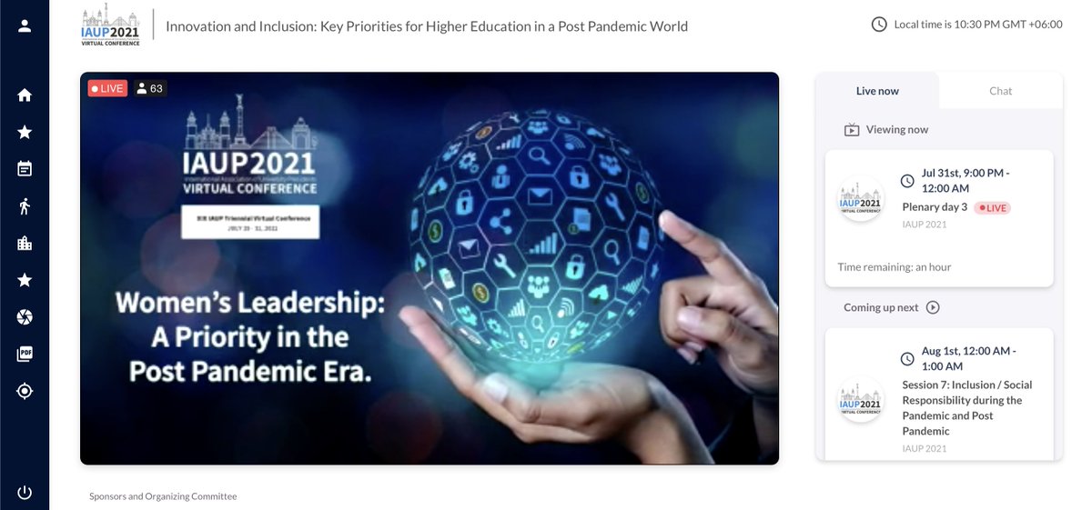 aiub_edu's tweet photo. Dr. Carmen Z. Lamagna, the Vice Chancellor of the AIUB, presented on “Women’s Leadership: A Priority in the Post Pandemic Era”, in the planery session, as one of the panel members, at the XIX IAUP Triennial Virtual Conference 2021. https://t.co/RMssfOxGWc