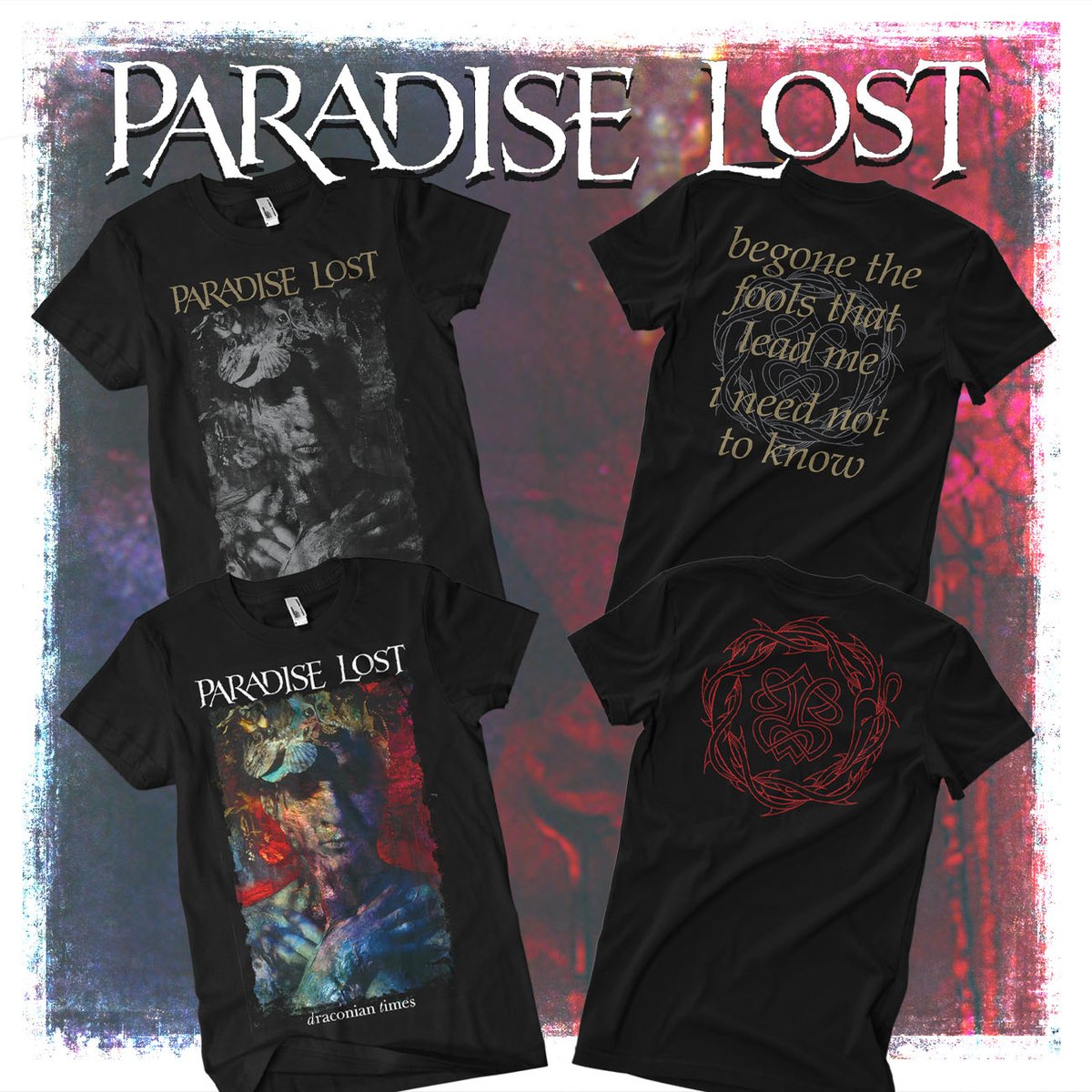 Cover T-Shirt \m/-\m/ Paradise Lost Draconian Times 