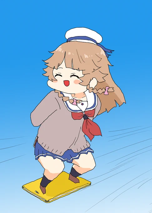投げたタブレットで移動するココちゃん #はいふり 