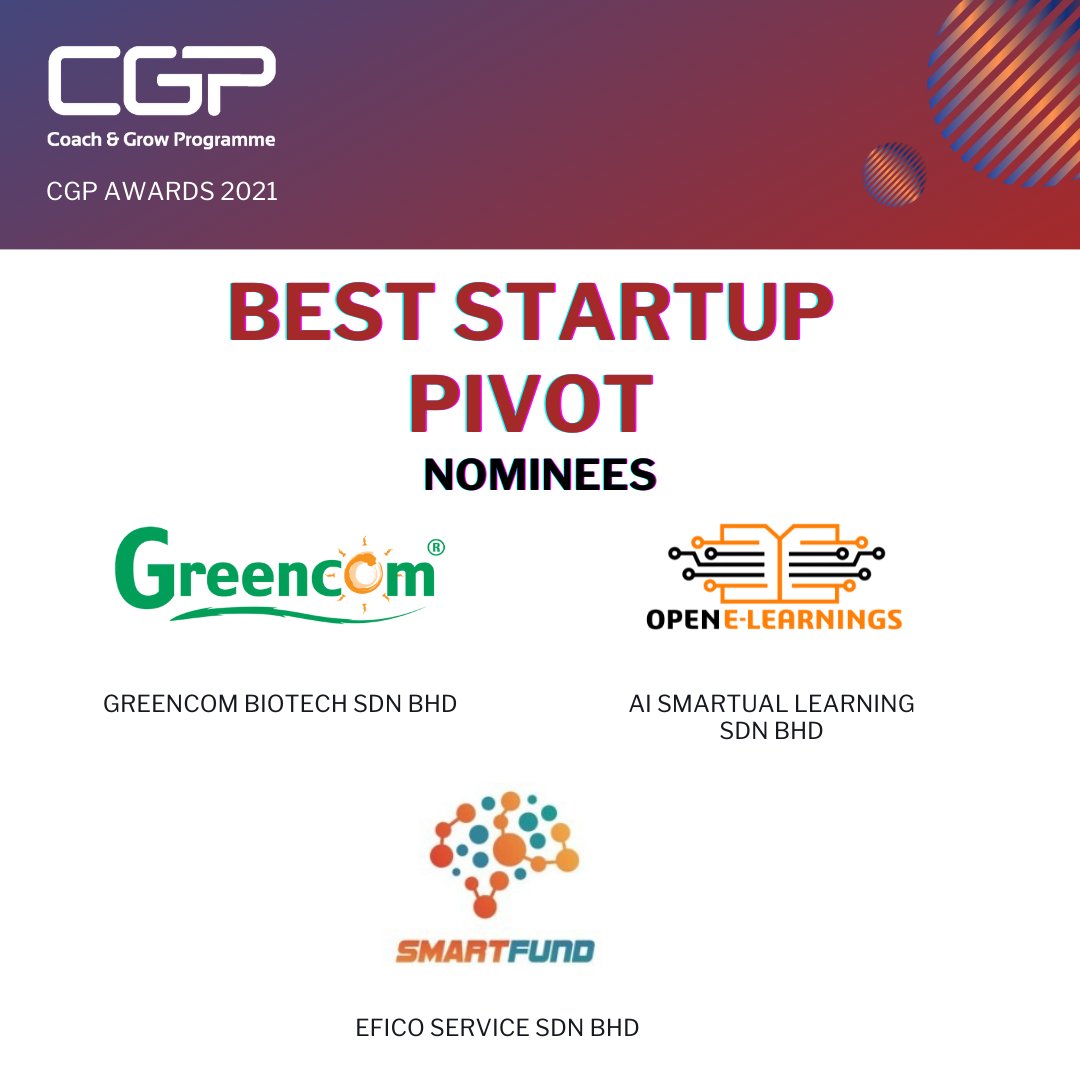 ProficeoBuzz's tweet photo. There are 8 awards to be given on the CGP5 Graduation Day, and today we will begin the announcement of the nominees starting with the first 2 categories! They are:
1. Best Startup Pivot
2. Best Scaleup Pivot
#Cradle #Proficeo #IamCGP5 #RoadToCGP5Graduation https://t.co/FGq7sqJVH3