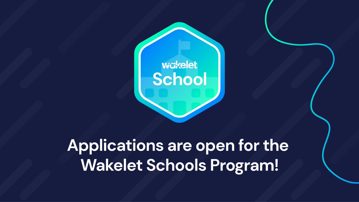 wakelet's tweet photo. Discover the potential of the #WakeletSchools Program in the new academic year!💙💯

Applications are now OPEN! Apply at https://t.co/qq0TABZwpS https://t.co/d2NtlLEoSq