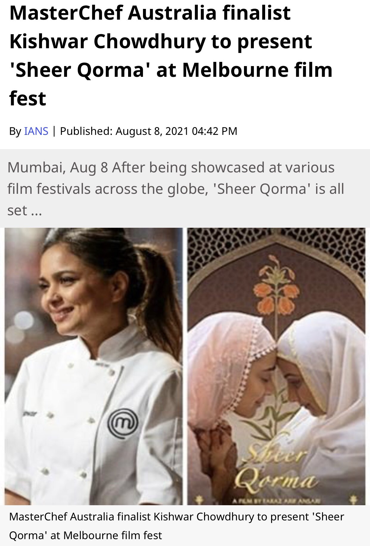 Kishwar masterchef australia