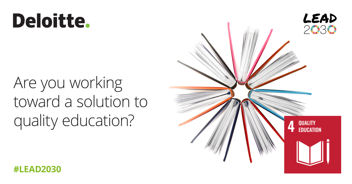 By 2030, some say more than half of the nearly 2 billion youth worldwide will not have the skills or qualifications necessary to participate in the emerging global workforce. Submit your initiative to #Lead2030 and help us close the education gap. 
deloi.tt/3A0dMYP