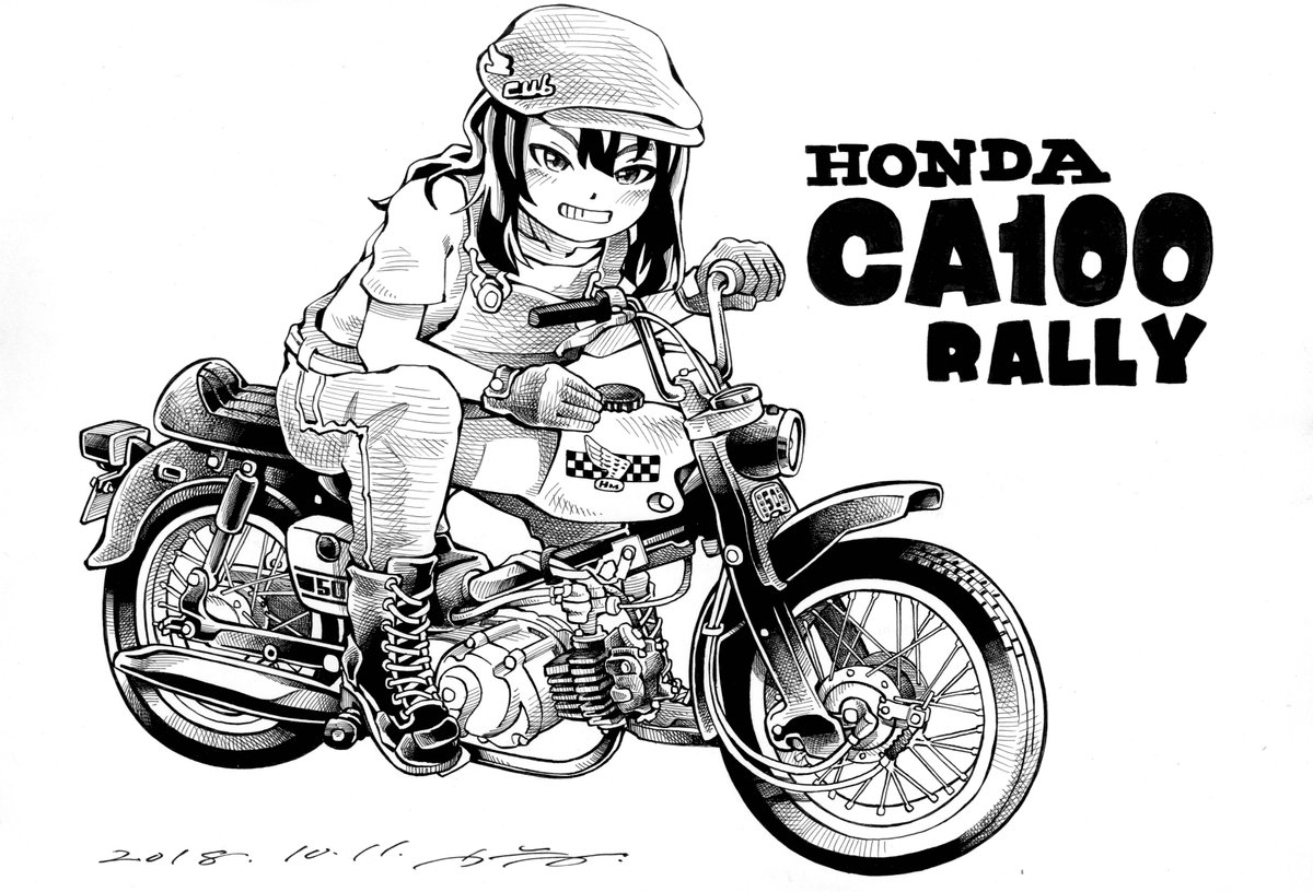 ホンダ スーパーカブ
CA100 RALLY

(再掲) 