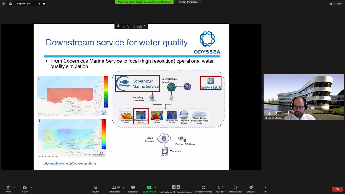 A training workshop for the #Marinomica platform was held by partners of ODYSSEA project, focusing on boosting capacity development among Egyptian end-users in carrying out hydrodynamical and water quality modelling. odysseaplatform.eu/2021/07/27/mar… #EU #H2020 #WaterQuality #Modelling