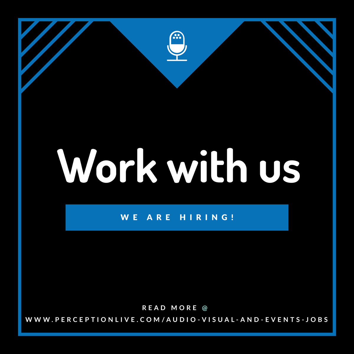 perception_live's tweet photo. PERCEPTION IS HIRING.

We are looking for an Operations Manager. Our ideal candidate will be responsible for the planning and delivery of live, hybrid, and virtual events.

Does this sound like you?  Apply now. https://t.co/JyytQp5CRC

#eventjobs #eventprofs #workwithus https://t.co/JY8vDmFZe4