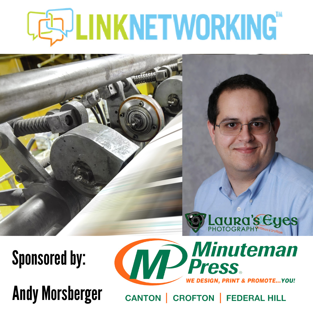 Thank you to our sponsor, Andy Morsberger of Minuteman Press Crofton, Canton and Federal Hill.

Andy LOVES doing One on Ones, Connecting People, and Giving Back to Communities!

 zcu.io/l0L8

<a href="/mmpcrofton/">Minuteman Press of Baltimore & Crofton</a>
#LinkNetworking #MarylandNetworking #MarylandBusiness