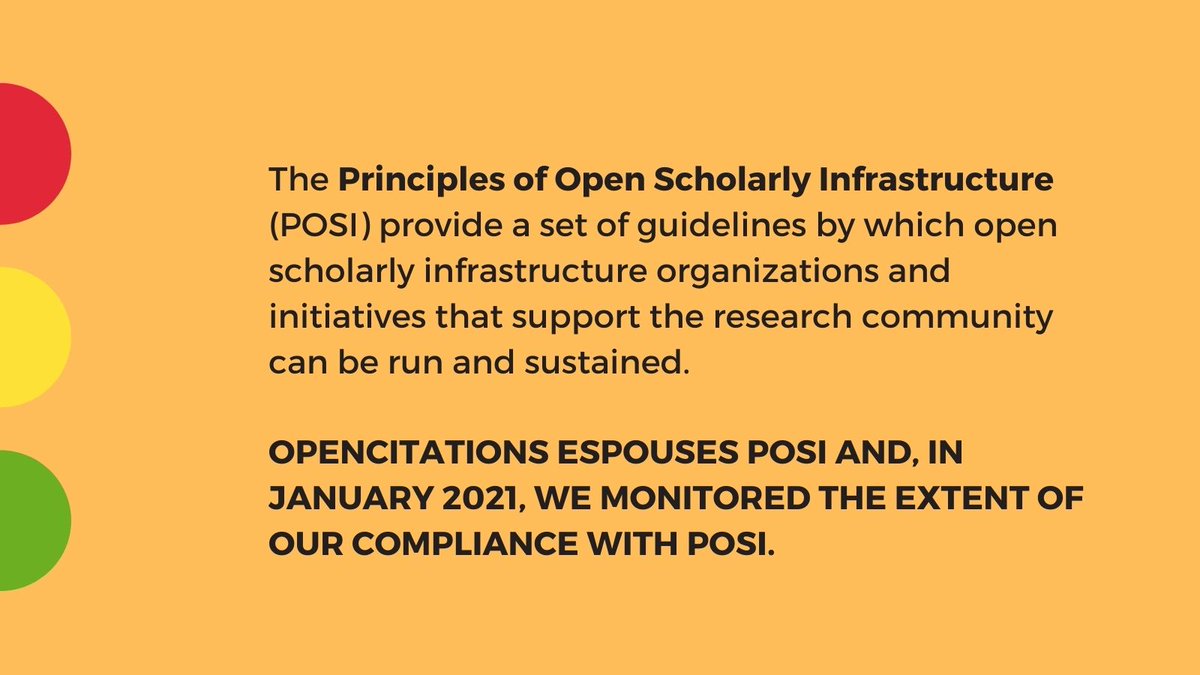 opencitations's tweet photo. Green wave or red lights? We followed a traffic-light system in monitoring OpenCitations' compliance with #POSI. The results in this new blog post: https://t.co/XoeNPDSpS5 
#openinfrastructure #OpenScience #OpenCitations https://t.co/W7WQmgjl7G