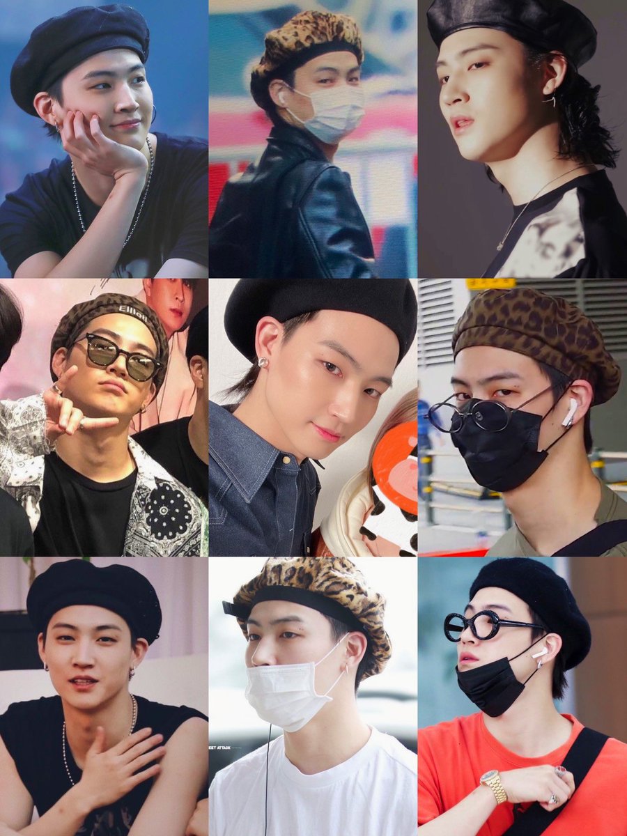 a compilation of jaebeom wearing berets