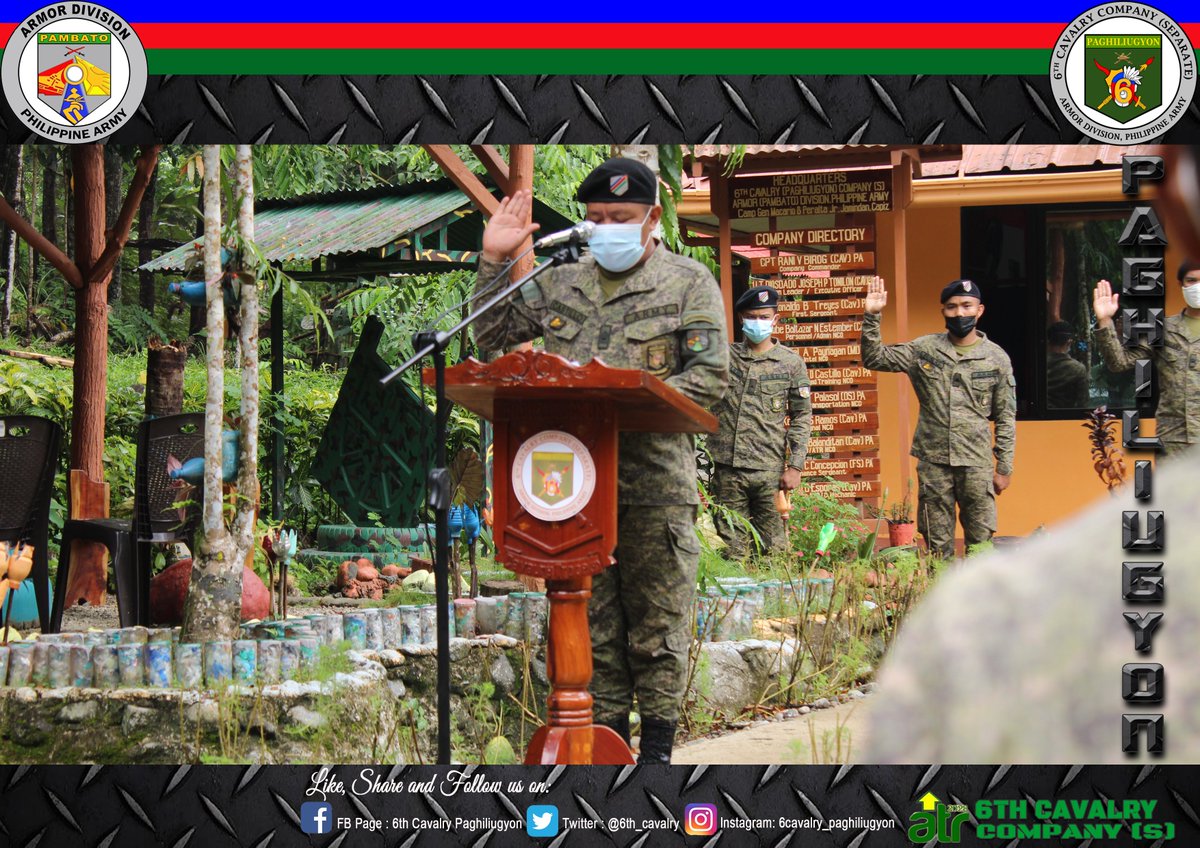 6th_cavalry's tweet photo. The Paghiliugyon Troopers joined the nation in commemorating the International Humanitarian Law (IHL) Day with the theme “Upholding the Law of Armed Conflict Amidst the COVID-19 Pandemic: Protecting Humanity for Healing and Recovery”. https://t.co/d0WYtpREMC