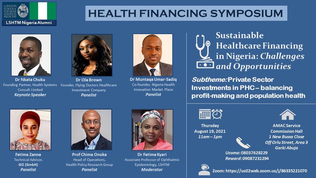 AkindeCassandra's tweet image. I am so looking forward to this 😃
@LSHTM_Alumni of Nigeria will be hosting a Health Financing Symposium with amazing speakers like @NaijaFlyingDr and many notable LSHTM alumni.
If you are interested please register below and join us 👇🏿
eventbrite.co.uk/e/nigeria-lsht…
#LSHTMalumni