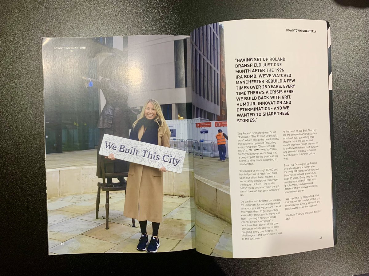Wonderful four page spread in #DowntownQuarterly about our podcast “We Built This City”. Thank you so much to <a href="/DowntownBusines/">Downtown in Business</a> for sharing! Whose excited for Season 3? 😄#KeepBuildingKeepDancing