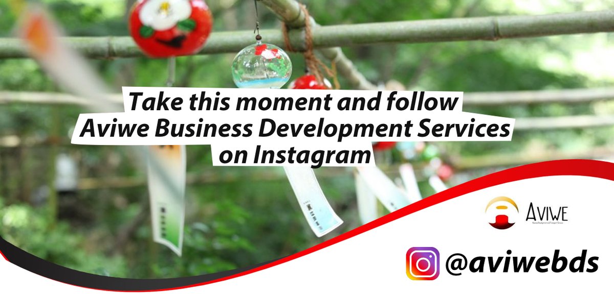 Have Instagram? Take this moment to follow <a href="/AviweBDS/">Aviwe BDS</a>.