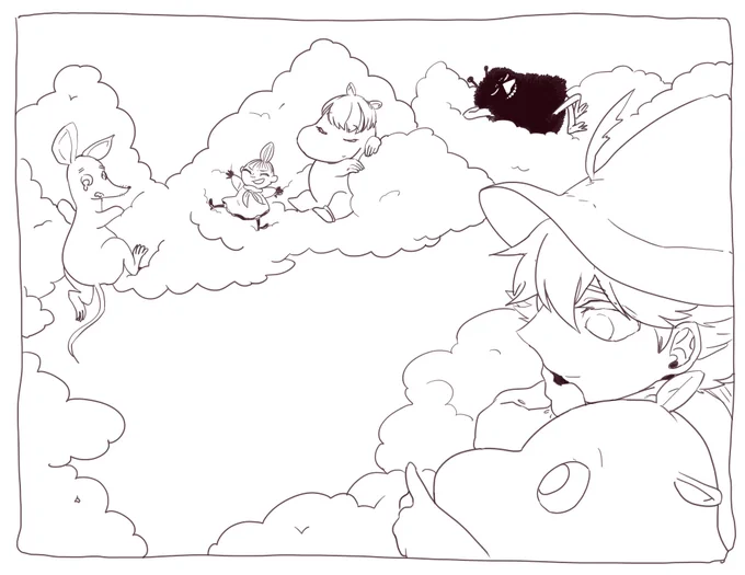 久しぶりに谷メンツ描いてる。むずかちい。 