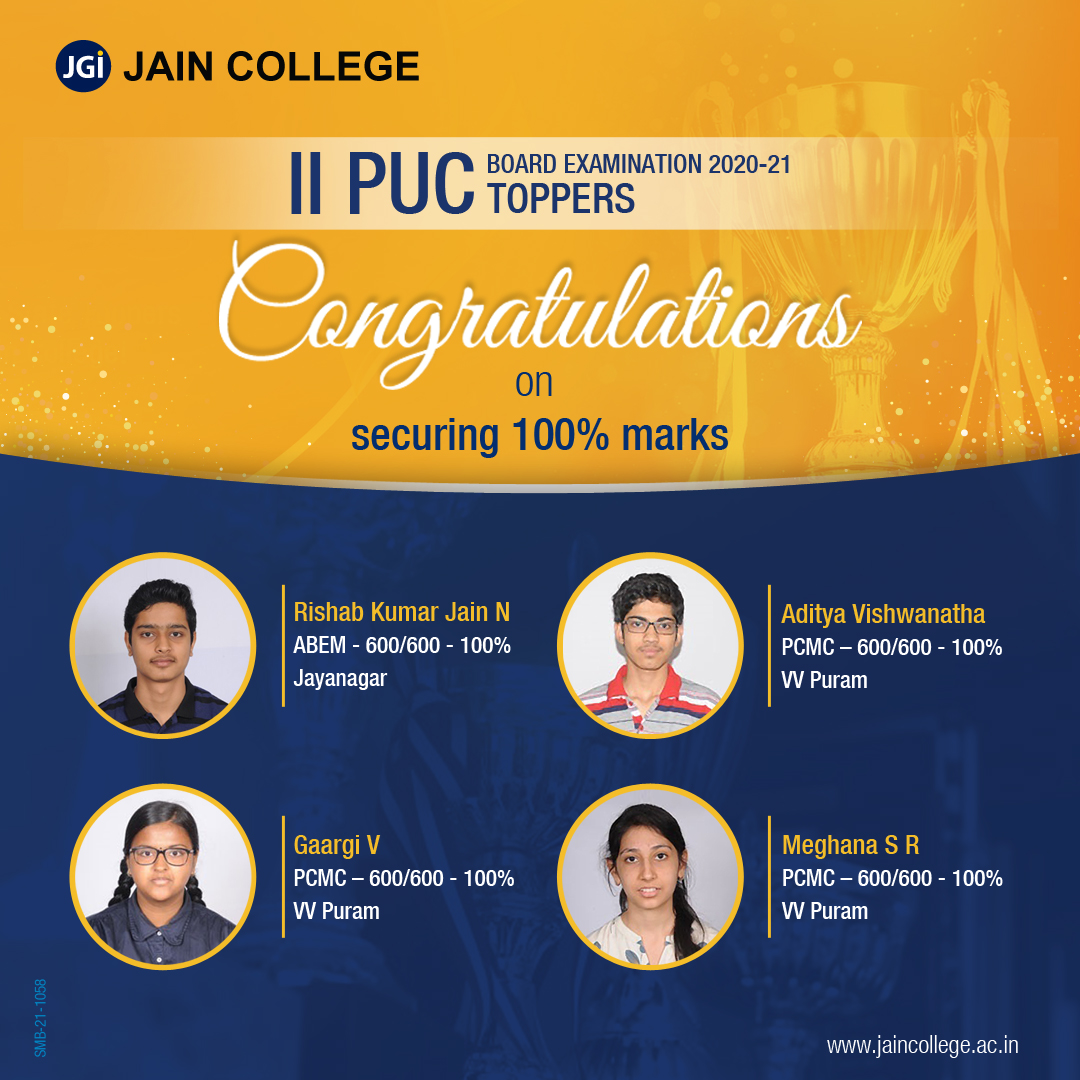 Jain College on Twitter "jaincollege is proud to announce the list of