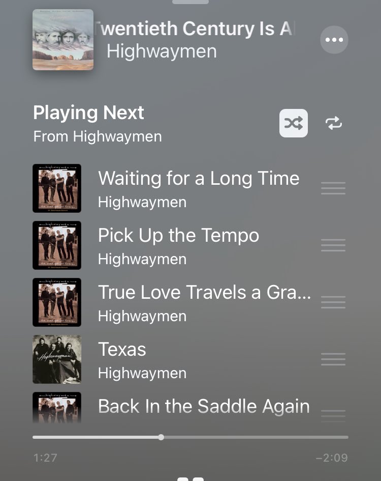 jle1982's tweet photo. #FarmingProTip Make yourself a playlist of the three albums recorded by #TheHighwaymen ⁦@SXMOutlaw⁩ ⁦@SXMWillie⁩ https://t.co/v68ZGawsRP