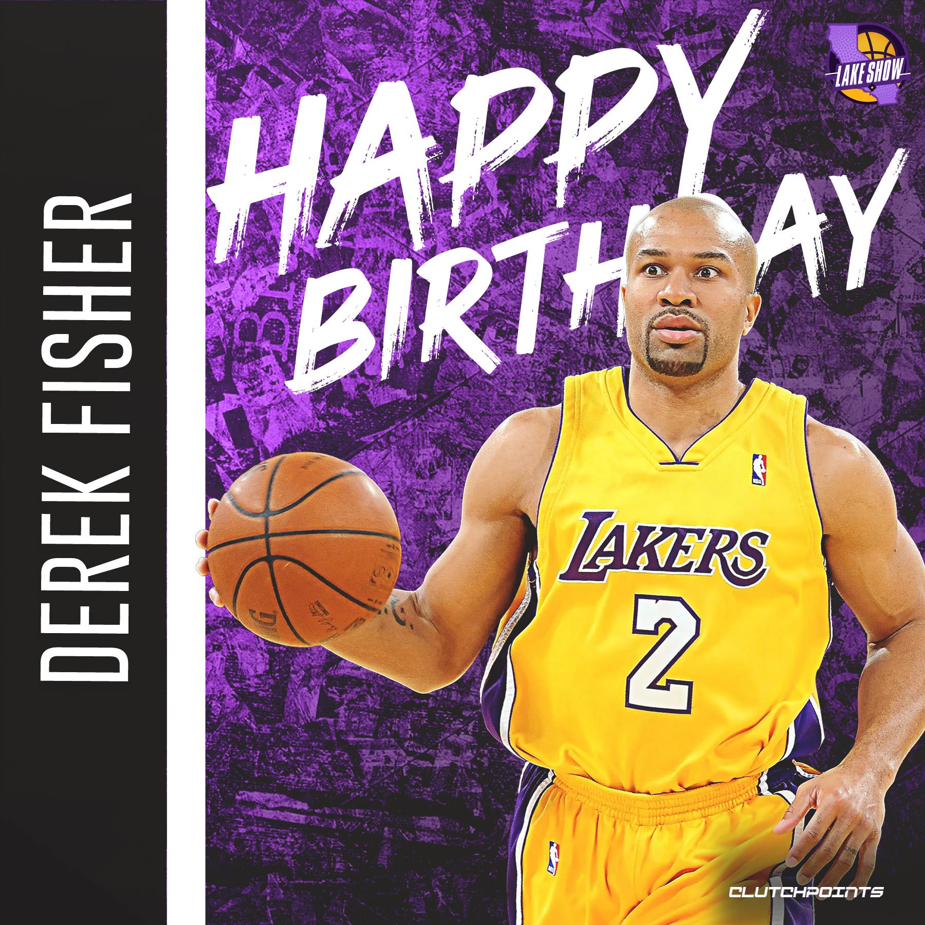 Lakeshow, join us in wishing 5x NBA Champion, Derek Fisher a happy 47th birthday! 