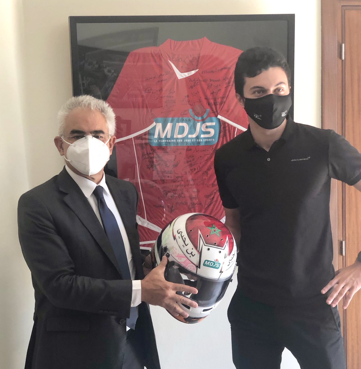 It was great to meet up with Mr. El Mechrafi from <a href="/Mdjs_Officiel/">MDJS</a> - I am very grateful for their continued support 👊🏼

#ONMT #MDJS #MadeInMorocco #Visitmorocco #BritishGT #RocketMotorsport #GT #McLarenCustomerRacing #McLaren #DDP21 #TeamRocketRJN