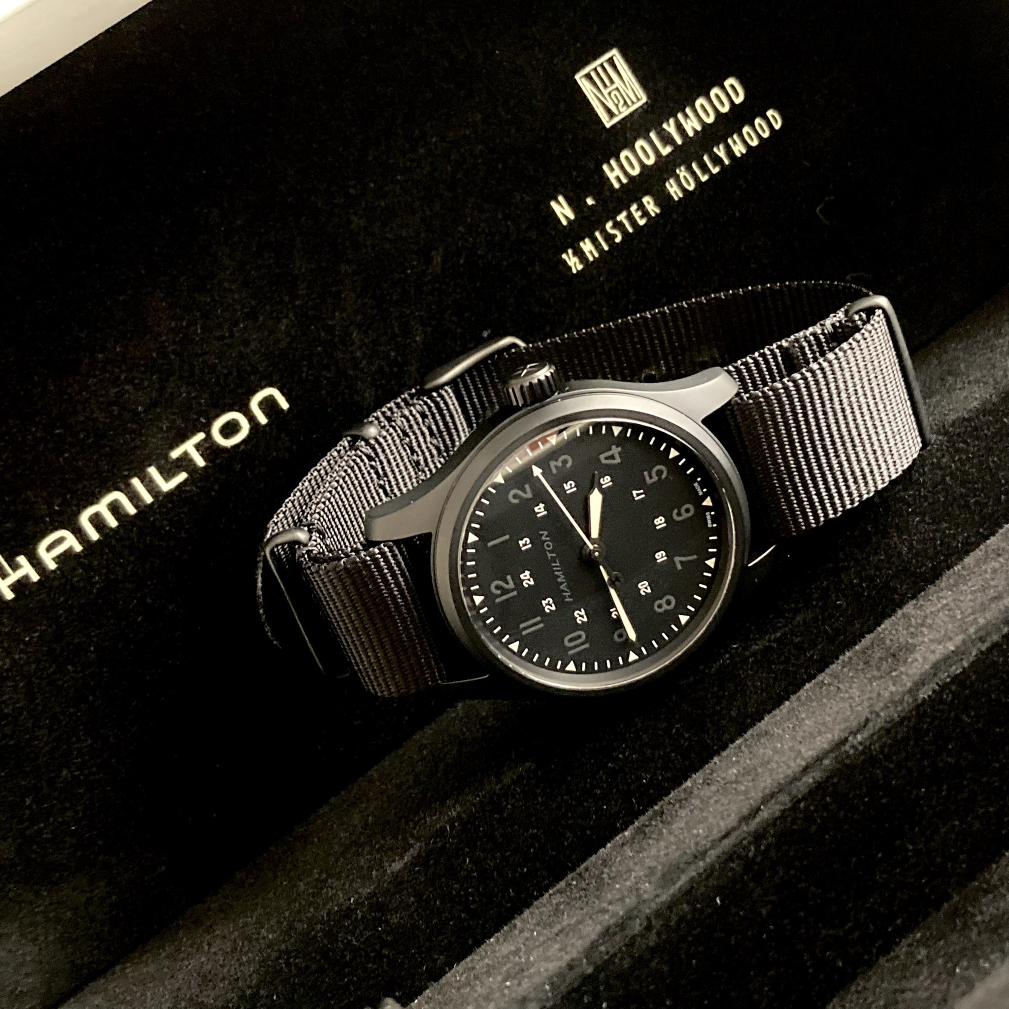 シリアルナンバー1桁Hamilton N.HOOLYWOOD ハミルトンエヌハリ