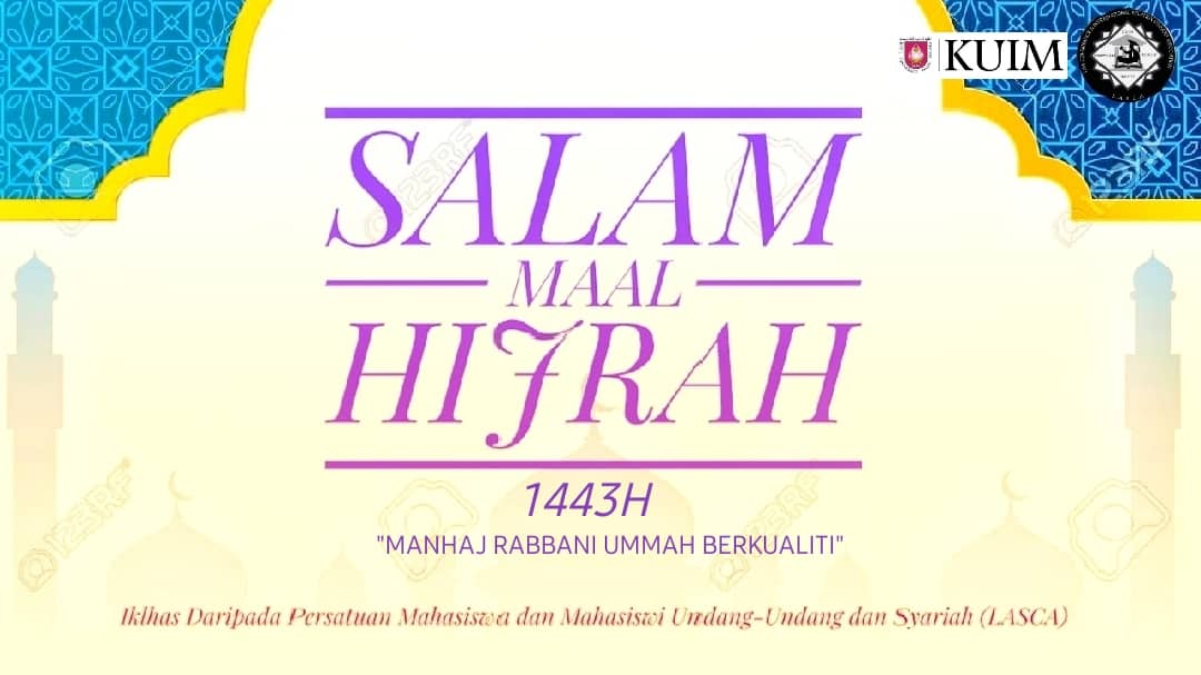 officiallasca's tweet photo. Assalammualaikum w.b.t

Menjelma lagi Tahun Baru, 
Penyatuan Ummah jiwa raga,
Muharram membuka lebaran baru,
Tingkatkan amalan menuju ke Syurga.

Kami dari kepimpinan LASCA mengucapkan Salam Maal Hijrah 1443H kepada semua mahasiswa/i FUG. 

#StaySafe  #patuhiSOP https://t.co/bkqAmsIBbc