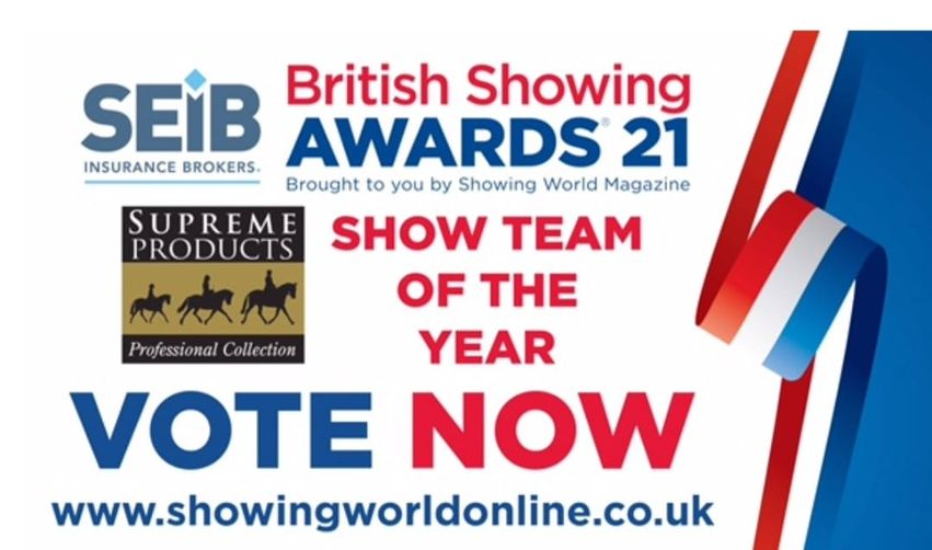 My other passion! Please can you vote for Emma Burrow Team - Show Team of the Year, by following the link showingworldonline.co.uk/voting/  Thank you for your support.