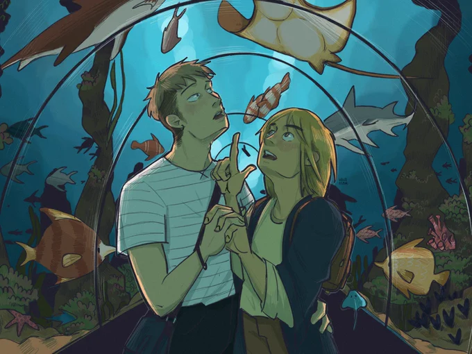 day one of #jearminweek | underwater museum 🐠💙 