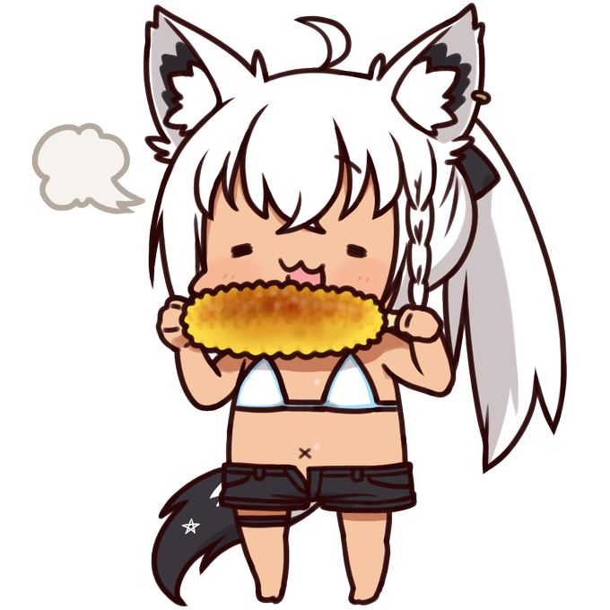 こんがり白上G素材 