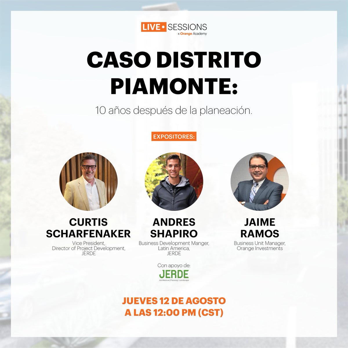 OrangeInv's tweet photo. #OrangeAcademy x Live Session 2.3
Caso Distrito Piamonte: 10 años después de la planeación.
Regístrate ahora:
https://t.co/mVOd1vzsPb
#OrangeInvestments #RealEstate #RealEstateBusiness #LATAM #DistritoPiamonte #DesarrolloInmobiliario #MasterPlan #Querétaro https://t.co/06ZDrOBnDF