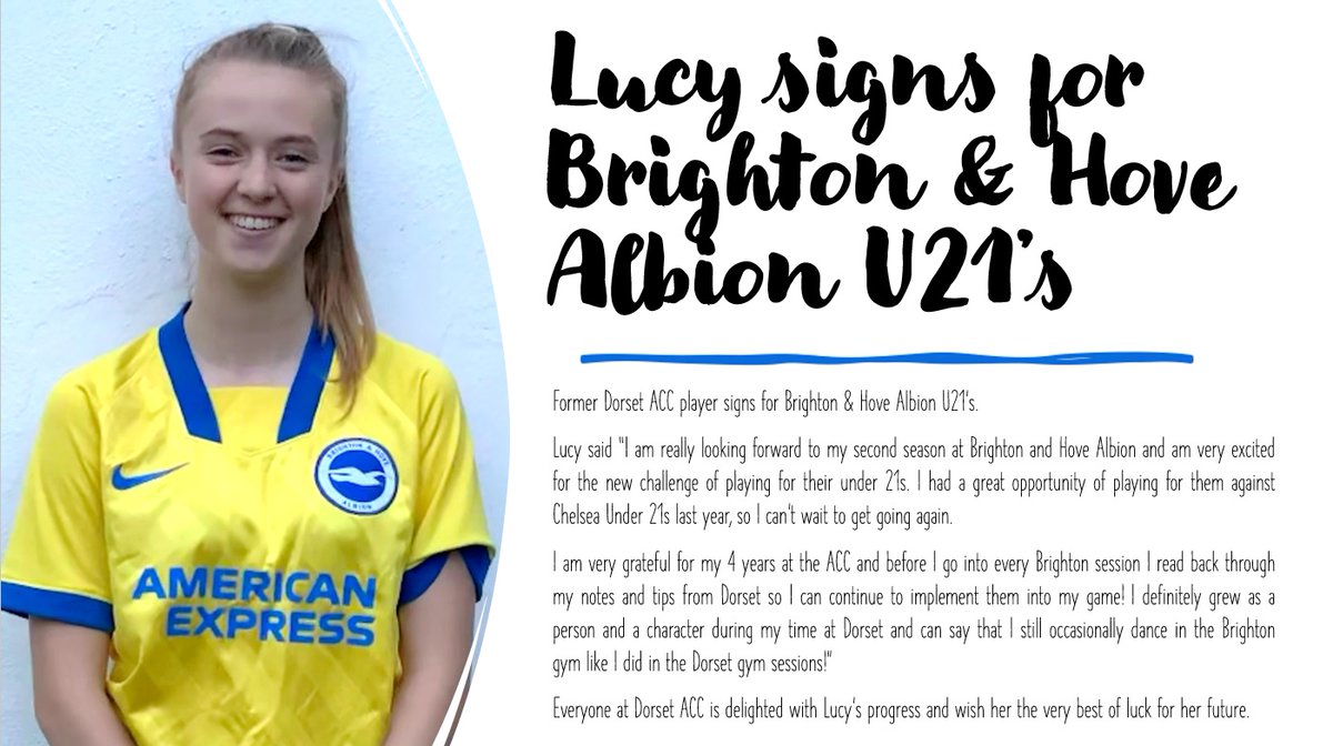 DorsetCFA's tweet photo. Two former @DorsetCFA ACC players sign for top FA WSL U21 Academies for the forthcoming season 🤩

Everyone at Dorset ACC wishes Em and Lucy the very best of luck for their future in the game 
#LionessTalentPathway https://t.co/hS8HUGnEti