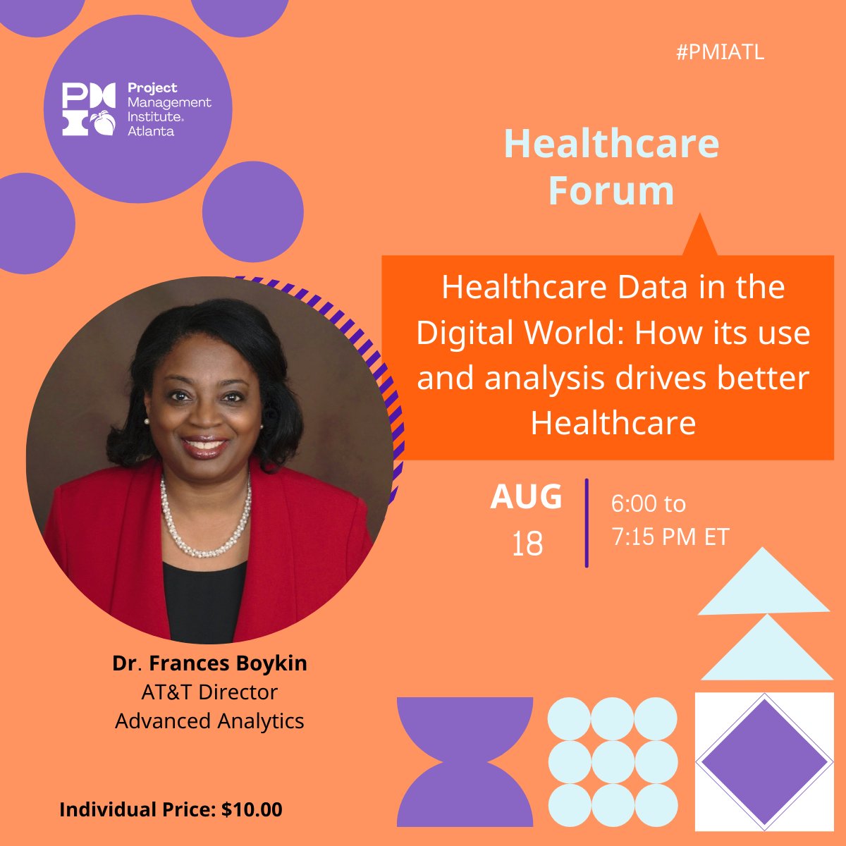 PMIATLForums's tweet image. As PMs it&apos;s up to us to help guide and facilitate initiatives for converting data into useful analytics that develop products, foster company growth, and provide positive results for patients’ health.

Register today! lnkd.in/e5PPSwe5

#PMIATL #Healthcare #Webinar