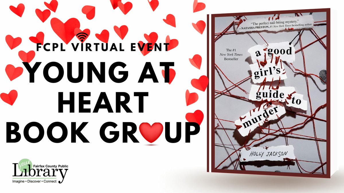 Love #YALit? Join a youthful-minded group of adults to explore the world of YA literature. August's selection is A Good Girl's Guide to Murder by Holly Jackson. Appropriate for ages sixteen or older. We'll meet virtually Aug. 19 at 7 p.m. to discuss! bit.ly/FCPL_YoungAtHe…