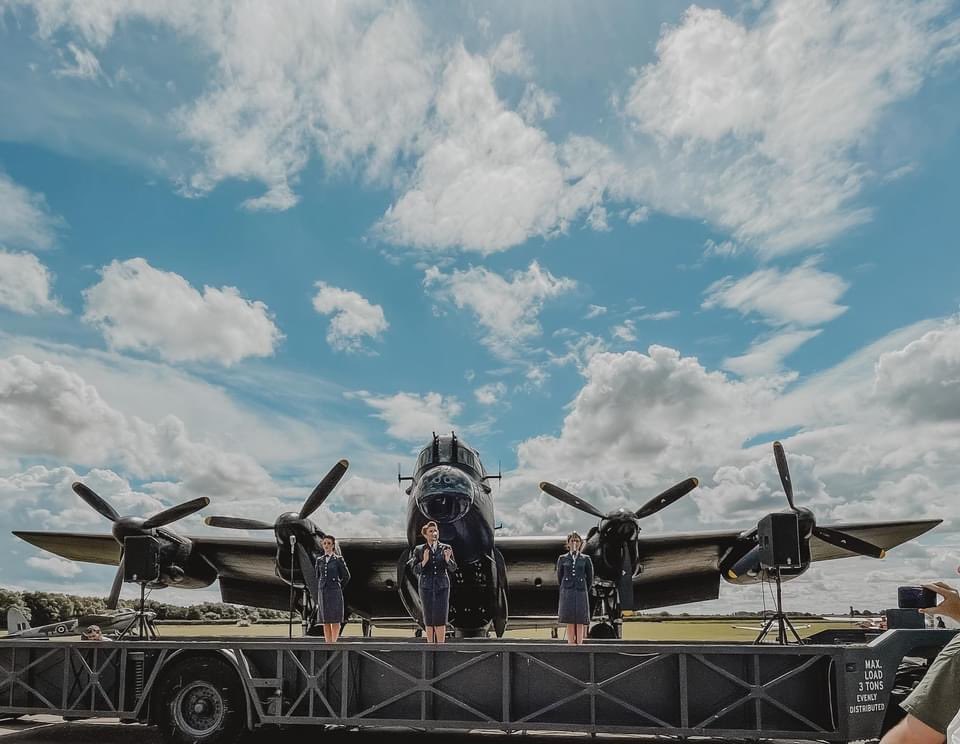 TheDDayDarlings's tweet photo. EAST KIRKBY AIR SHOW! ❤️

We Darlings were so looking forward to returning to this amazing event and we were not disappointed!!! What a fantastic day we had performing under the stunning Lancaster Bomber @NX611JustJane and then in the hangar for a dance and rousing sing along! 🇬🇧 https://t.co/Om6kFFNLon