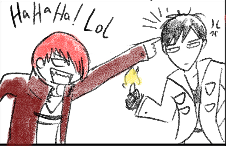 helsic's tweet photo. Sorry Kyo I love u.
#Ioriyagami #Kyokusanagi #KOFIXV #Fanart #Doodle #八神庵 #庵八神
#京草薙 #草薙京 https://t.co/T3Vjyd6CSD