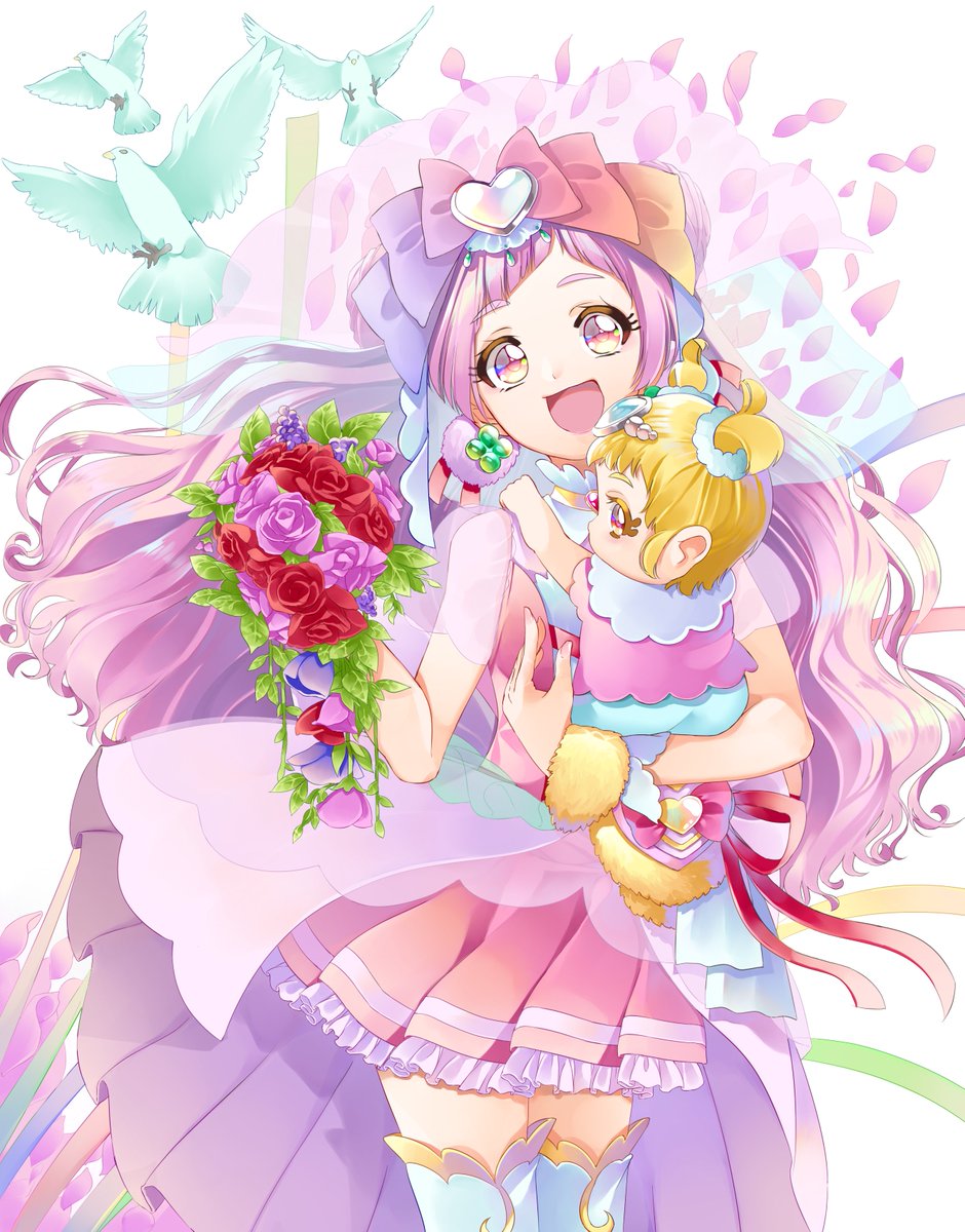 「#ハグの日 
すきキュア 」|ゆうたろうのイラスト