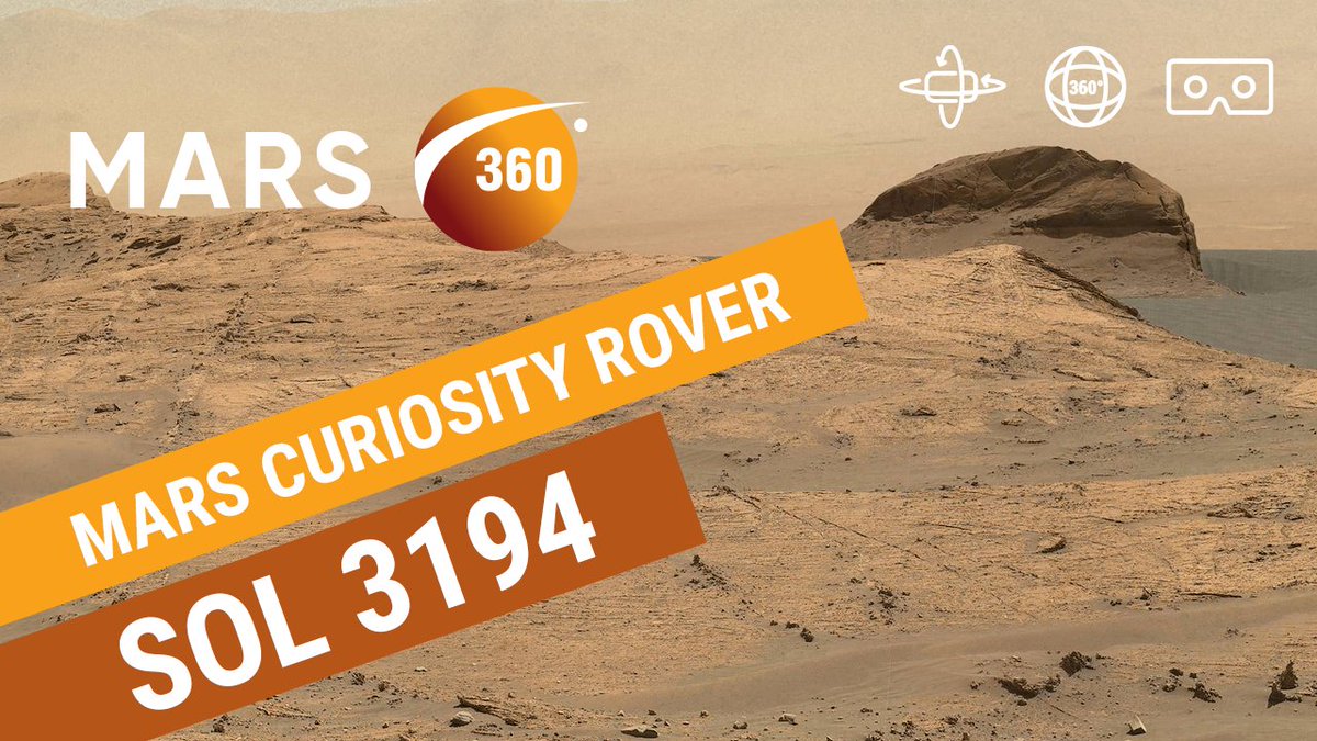 360pano's tweet photo. NASA's Curiosity rover kicks off its 10th (Earth) year on Mars!
π¬ 360VR video 8K: https://t.co/klbla3Bc3L
π 360VR photo 30K: https://t.co/jewhLm5R1r
Source images credit: NASA / JPL-Caltech / MSSS / https://t.co/zkt9b4bFI6
#Mars360 #Video360 #360VR #Mars #Sol3194 https://t.co/8YcU7FKFPs