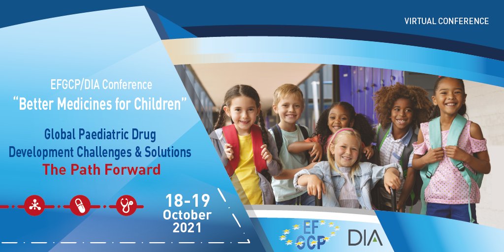 📢7 Days left to benefit from the Early Bird fee on the EFGCP &amp; DIA Better Medicines for Children Virtual Conference 2021!

Do not miss the opportunity to discuss hot paediatric-related topics with our experts

🗓️18&amp;19 Oct. 2021

👉efgcp.eu/cgi?lg=en&pag=…