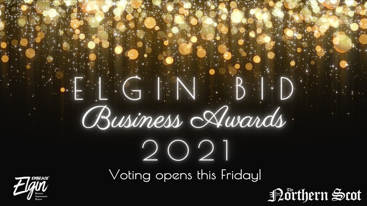 Our Annual Business Awards are launching this Friday in partnership with the Northern Scot!

Keep an eye on our website and Facebook page for more details!

#embraceelgin #elginawards21 #businessawards