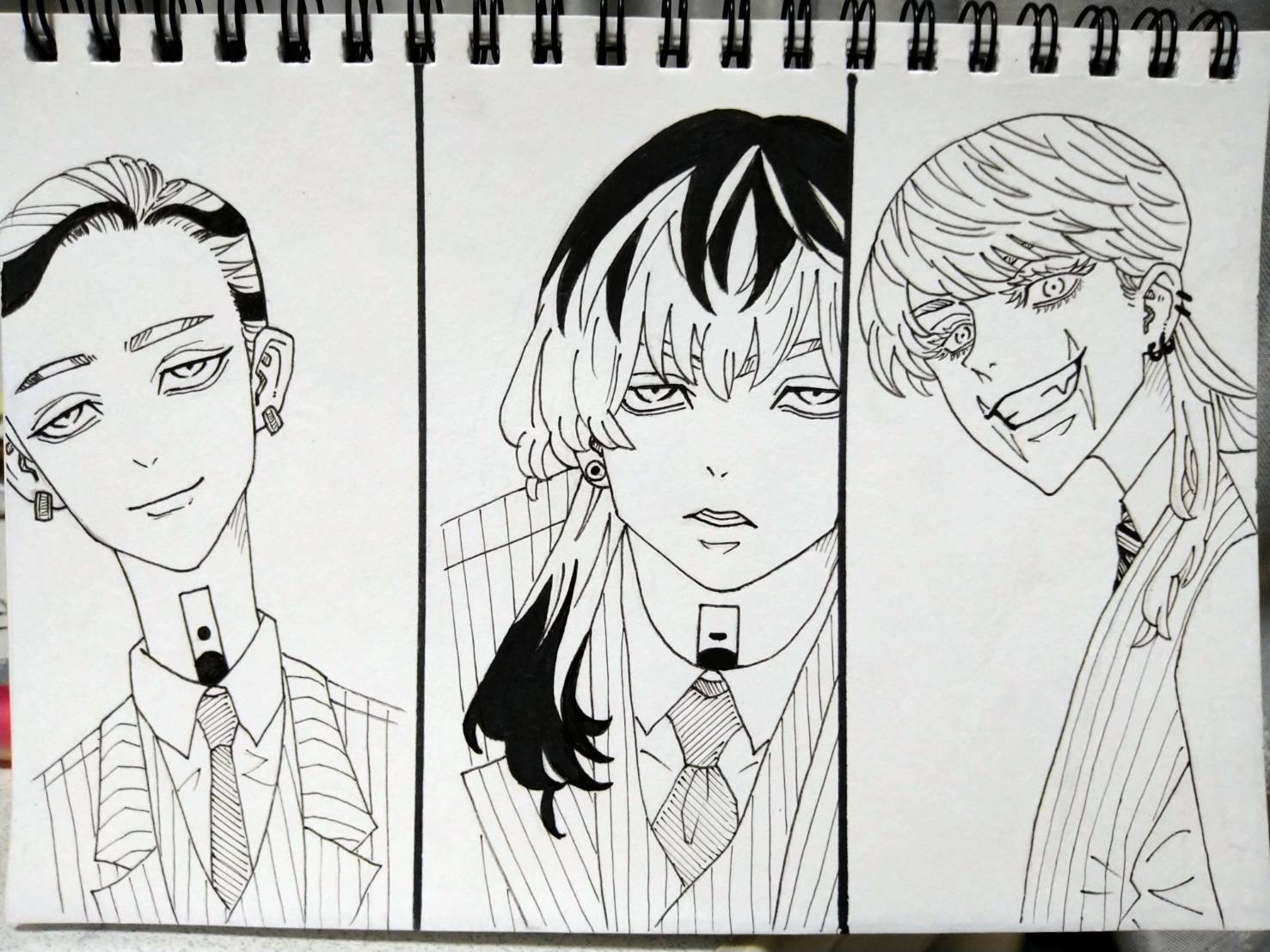 ♡CHANEL♡ゴージャスな3連リング♡ 東京リベンジャーズ 手描きイラスト ファンアート 灰谷蘭