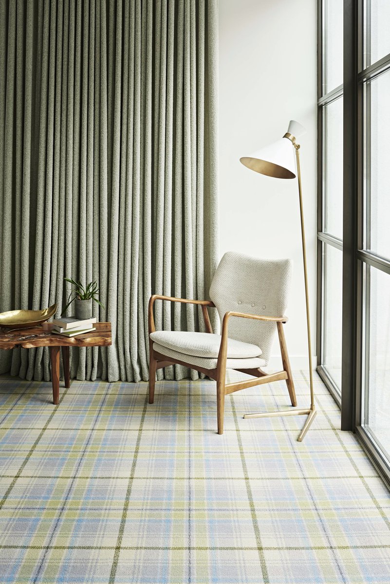 Carpet is the perfect place to start when creating a cosy living space. Tartans such as our City Plaids carpet do just this, adding an established feel to any space, making it the  perfect base upon which to shape a comfortable and inviting interior scheme.