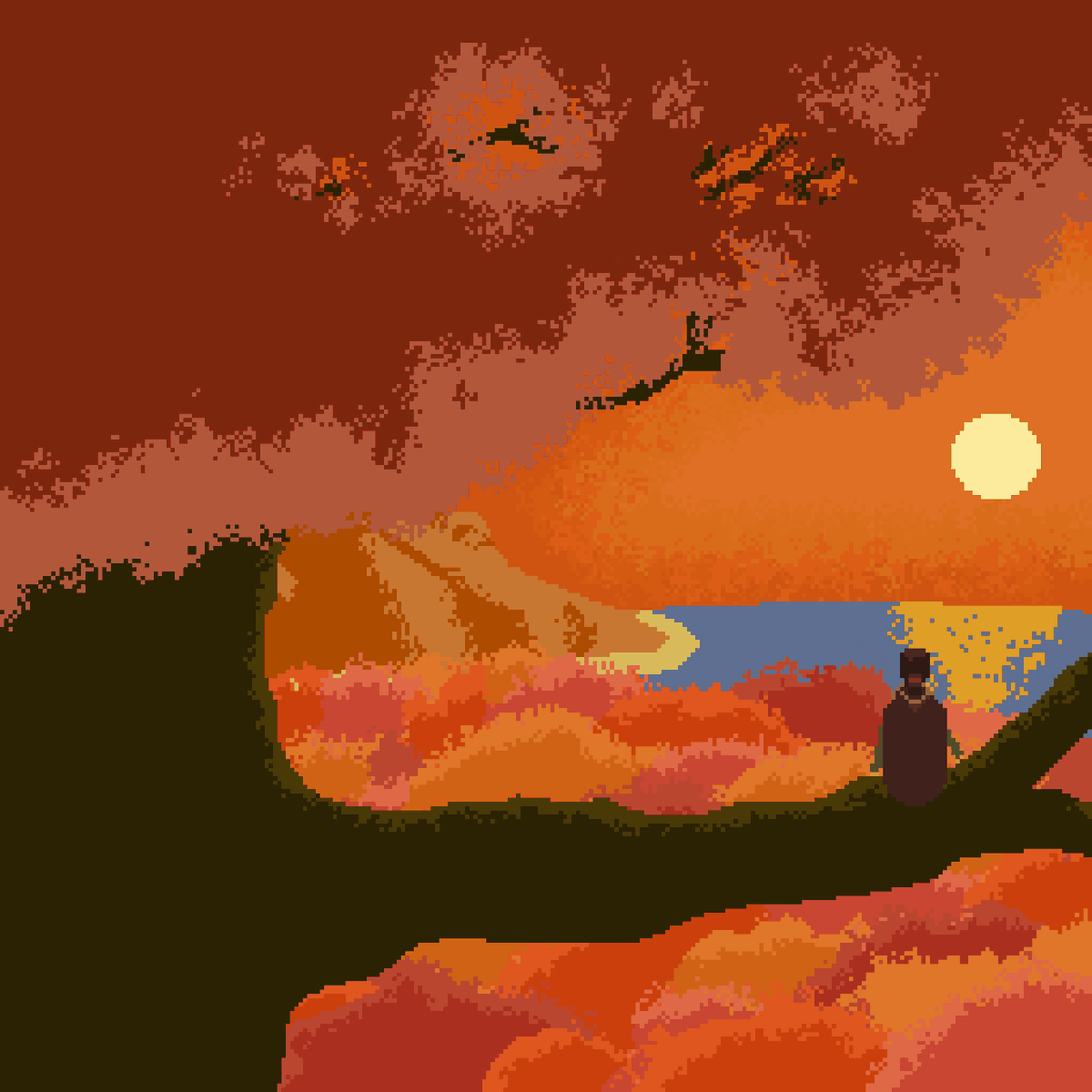 BeatsEngine's tweet image. Here is an artwork of the assassin hanging out up the tree
#character #characterdesign #sunset #autumn #pixelart #pixelartwork #pixelart #pixelarts #pixel #pixels #pixelated #asepriteart #aseprite #gamedev #indiegamedev #indiegamedeveloper #pixel #art #unrealengine4 #unrealengine