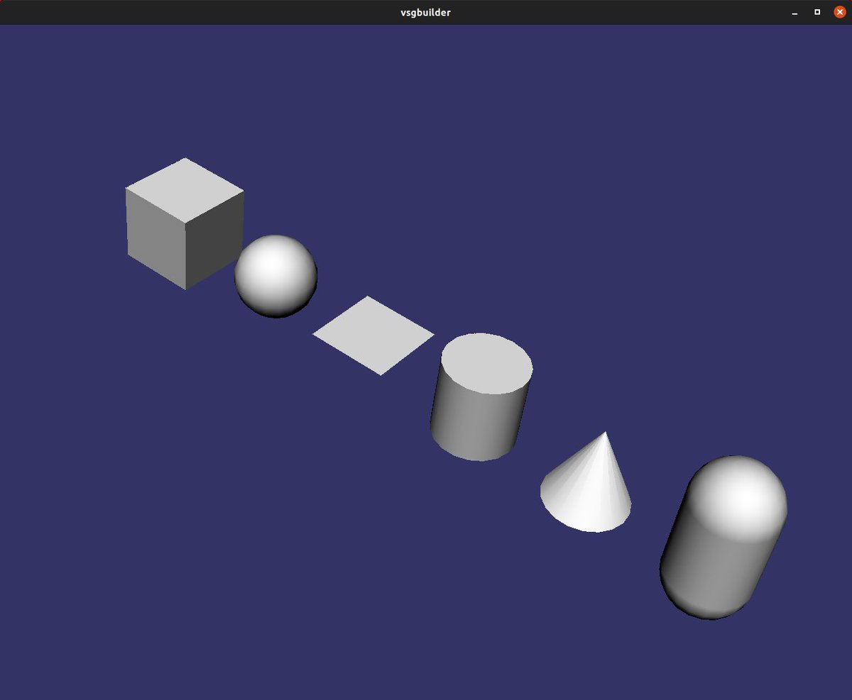 RobertOsfield's tweet image. I have merged with #VulkanSceneGraph master work on adding convenient primitive shape creation with the new vsg::Builder class:  
github.com/vsg-dev/Vulkan…