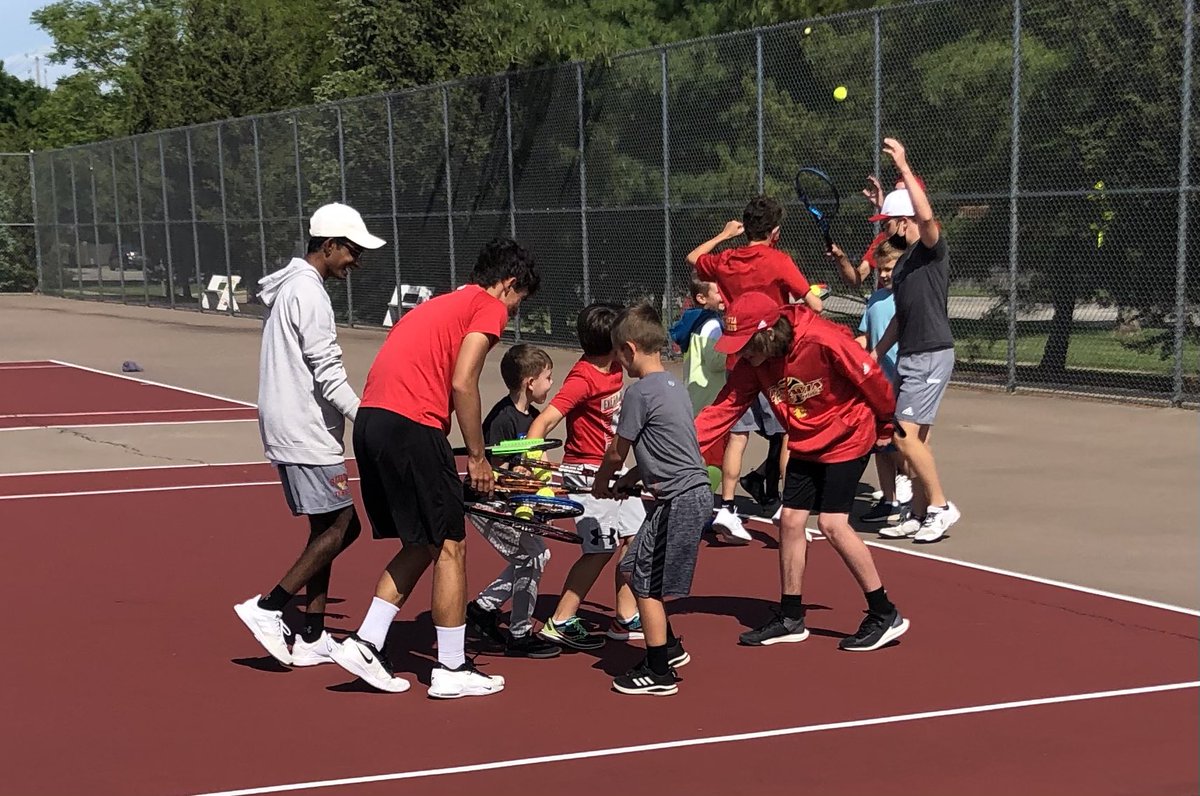 bataviagrlstnns's tweet photo. It has been a great summer of tennis for the Bulldogs.  Camp, tournaments, theme Friday’s and Hilton Head.  We are ready!
The season starts today for the girls varsity (no rain would be nice) #Go43 https://t.co/GWydD5XMlB