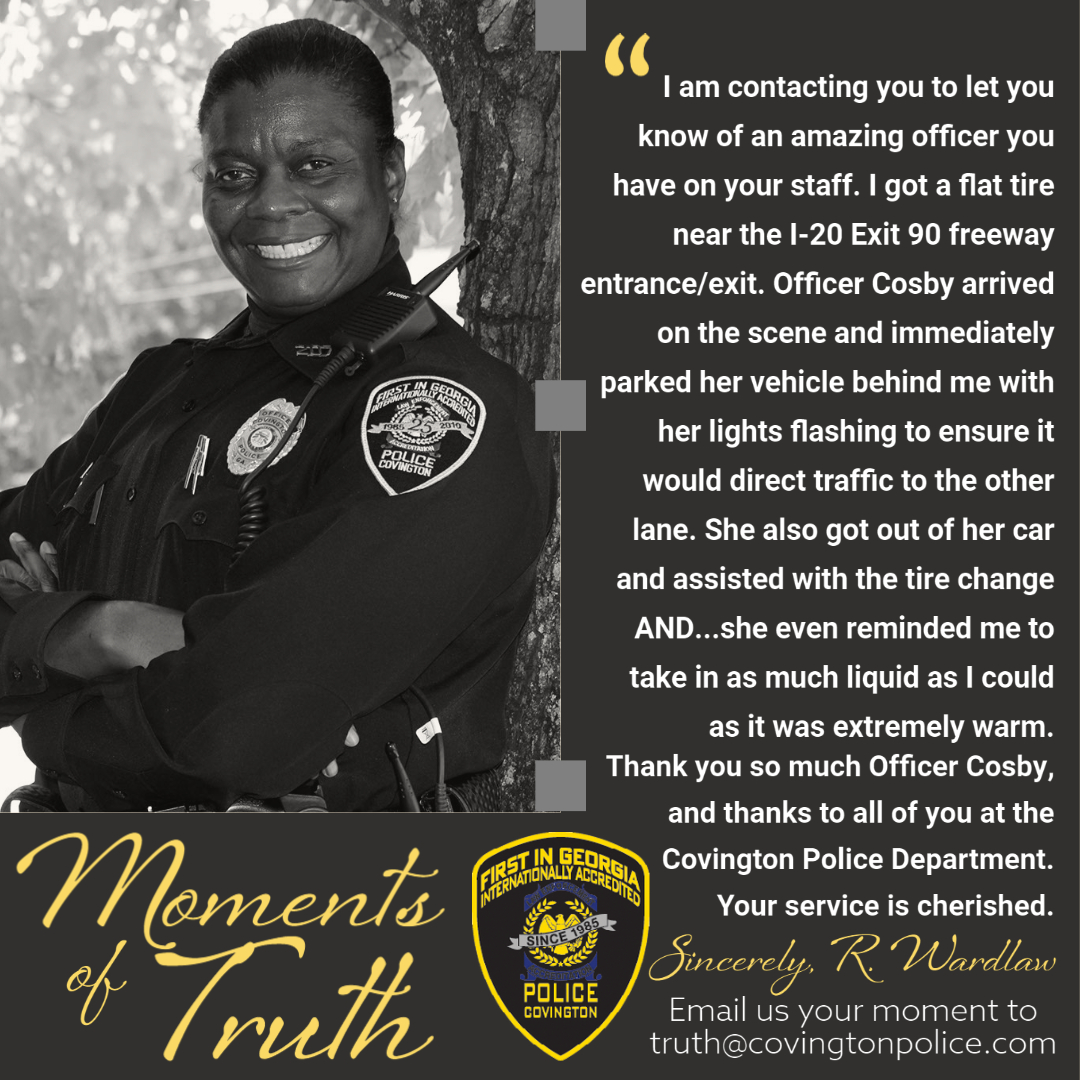 Share your moments at truth@covingtonpolice.com