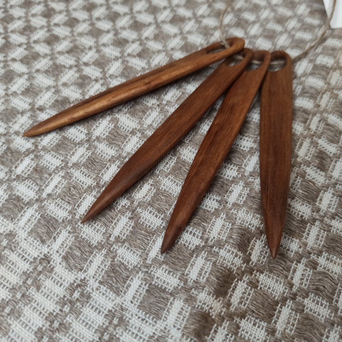 Wood #Nalbinding #needles  set 4pcs, #Handmade #Rose wooden needle #set, #macrame natural crafts, folk #crafts, #viking crafts 2021, #giftset etsy.me/3fO4JTk via <a href="/Etsy/">Etsy</a>