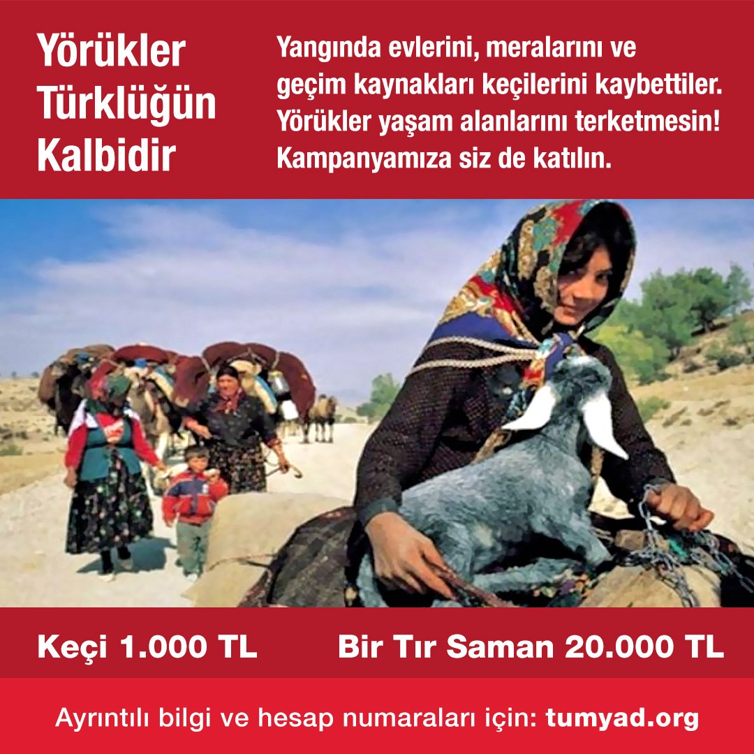 Yörükler için "Keçi ve Saman" kampanyamıza katılın!

Yerel halkın üretime devam edebilmesini sağlamak, Tarım ve Hayvancılıkta meydana gelen kayıpları az da olsa telafi edebilmek için elinizi uzatın.

Bağış için linke tıklayınız❤️ tumyad.org/bagis-yap/yang…