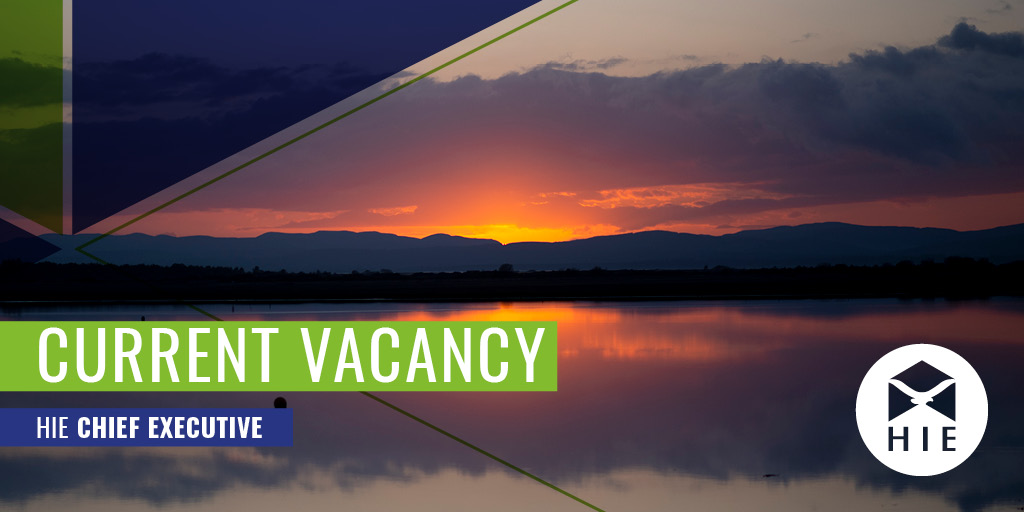 Recruitment for our chief executive is underway!  We’re looking for an outstanding leader to accelerate future growth in all parts of our region.

Watch our promo film here 👉 ow.ly/rf2w50FNizh

Find out more about the role and apply here 👉 hie.co.uk/about-us/vacan…