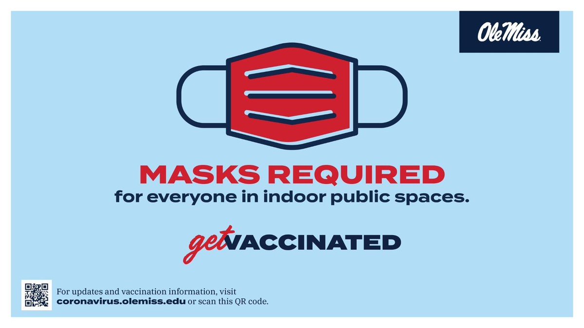 Effective August 5, 2021, the university will temporarily require all individuals to wear masks in indoor public spaces.